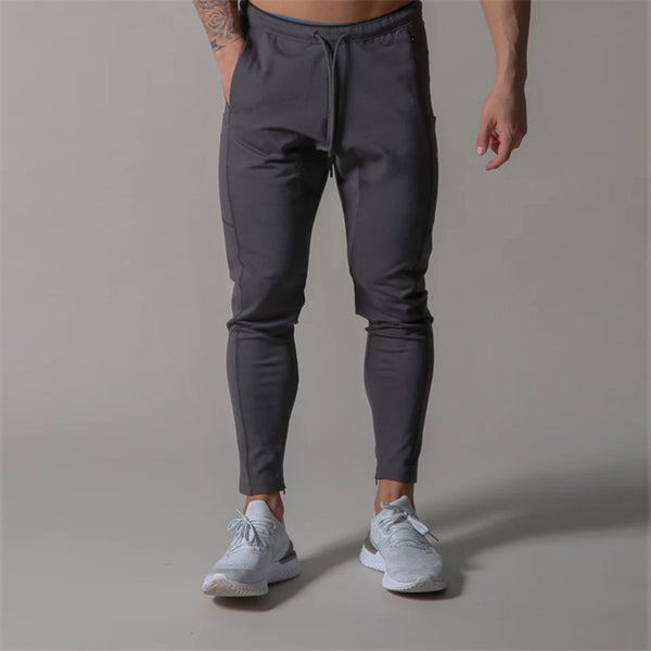 ONVTTO - Men's Running Cotton Slim Fit Jogger Pants with Zipper Casual Sweatpants