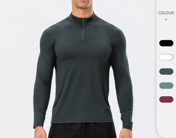 ONVTTO - Men's 1/4 zip fitness quick-dry running training top