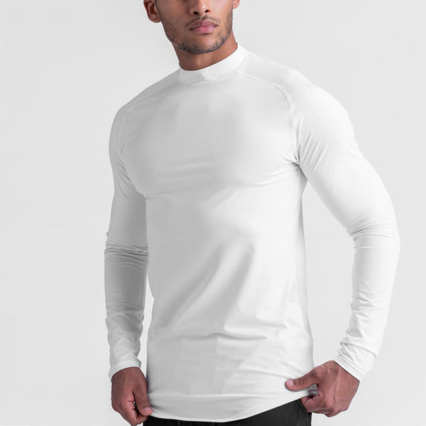 ONVTTO - Men's Mock Neck Fitness Compression Long Sleeve