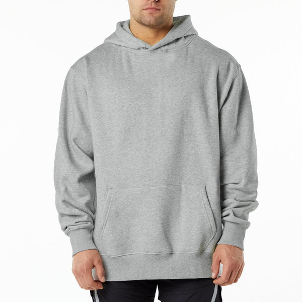 ONVTTO - Men's Solid Color Fleece-lined Sports Casual Hoodie