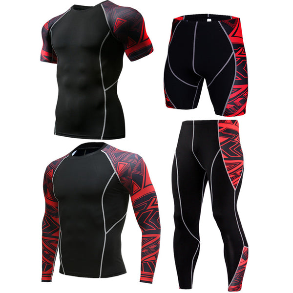 Onvtto - "Fighting" Men's Compression Sportswear 4 pcs