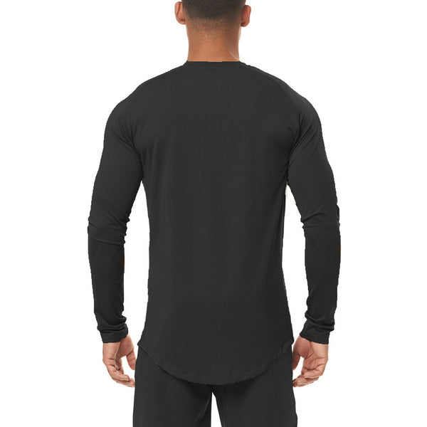 ONVTTO - Men's High-Elasticity Compression Long Sleeve for Fitness, Quick-Dryin