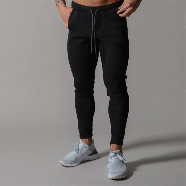 ONVTTO - Men's Running Cotton Slim Fit Jogger Pants with Zipper Casual Sweatpants