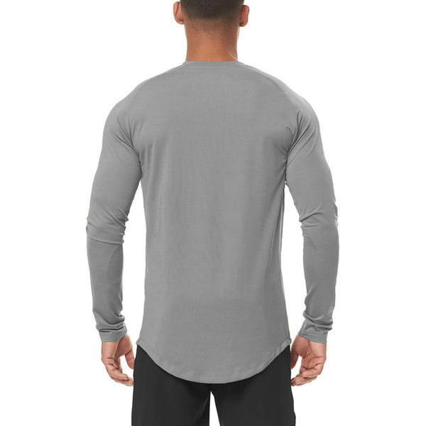 ONVTTO - Men's High-Elasticity Compression Long Sleeve for Fitness, Quick-Dryin