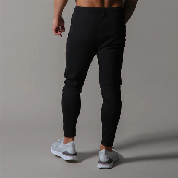 ONVTTO - Men's Running Cotton Slim Fit Jogger Pants with Zipper Casual Sweatpants