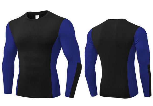 ONVTTO - Men's Running Fitness Quick-Dry High Elastic Sweat-wicking Training Compression Long Sleeve