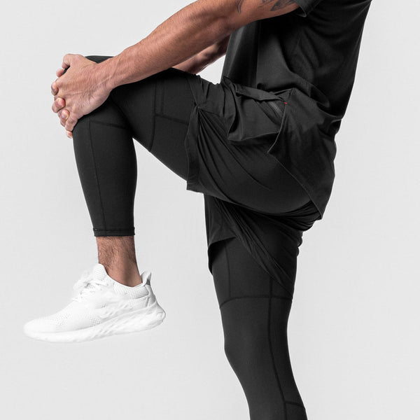 ONVTTO - Men's 2-in-1 Running Pants for Fitness Training, Quick-Dry with Phone Pocket