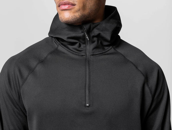 ONVTTO - Men's 1/4 Zip Casual Sports Fitness Hooded Sweatshirt