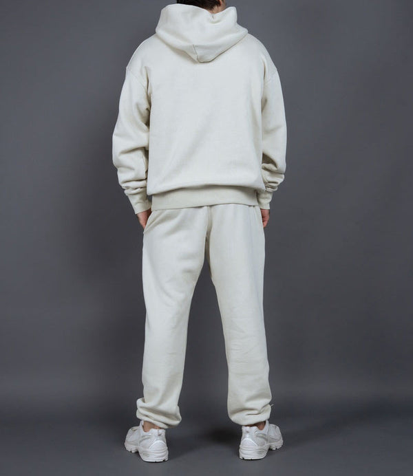 ONVTTO - Unisex Thickened Fleece Hoodie and Pants Set in Solid Color