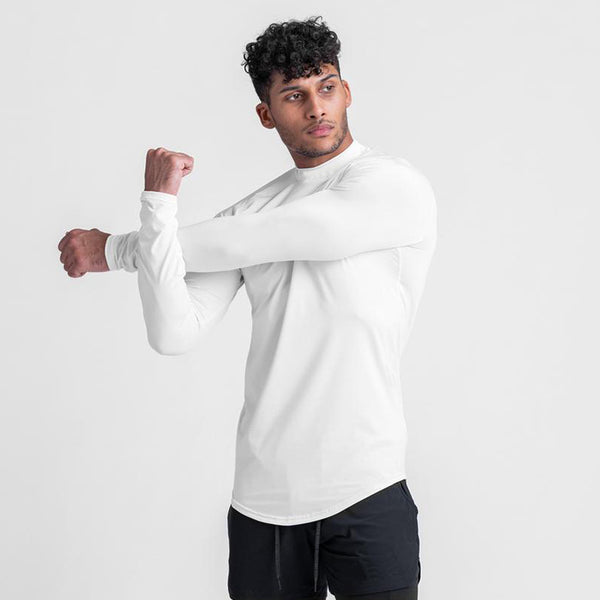 ONVTTO - Men's Mock Neck Fitness Compression Long Sleeve