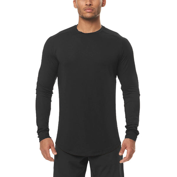 ONVTTO - Men's High-Elasticity Compression Long Sleeve for Fitness, Quick-Dryin