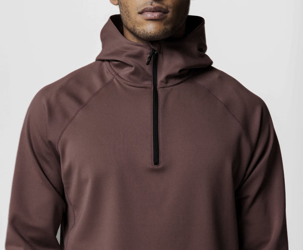 ONVTTO - Men's 1/4 Zip Casual Sports Fitness Hooded Sweatshirt