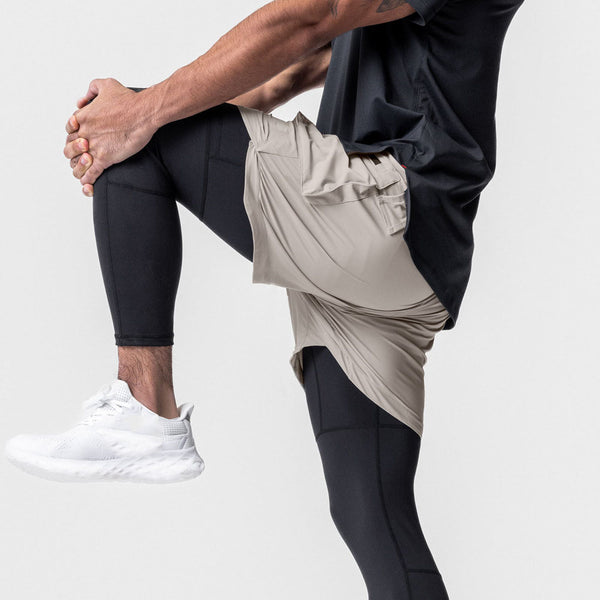 ONVTTO - Men's 2-in-1 Running Pants for Fitness Training, Quick-Dry with Phone Pocket