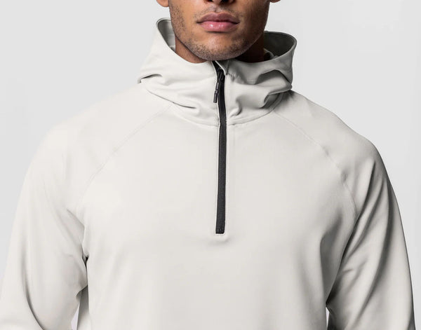 ONVTTO - Men's 1/4 Zip Casual Sports Fitness Hooded Sweatshirt