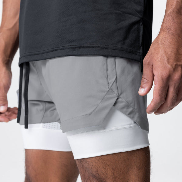 ONVTTO - Men's 2-in-1 Running Shorts for Fitness Training, Quick-Dry with Phone Pocket