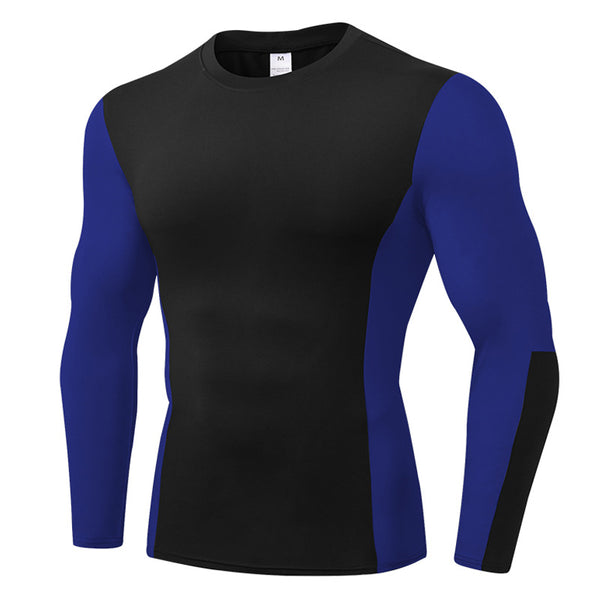 ONVTTO - Men's Running Fitness Quick-Dry High Elastic Sweat-wicking Training Compression Long Sleeve