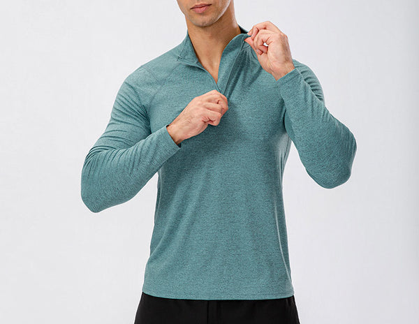 ONVTTO - Men's 1/4 zip fitness quick-dry running training top