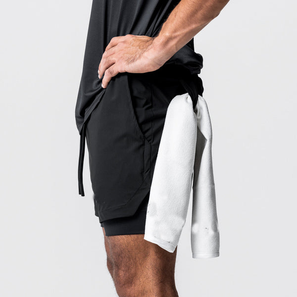 ONVTTO - Men's 2-in-1 Running Shorts for Fitness Training, Quick-Dry with Phone Pocket