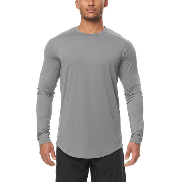 ONVTTO - Men's High-Elasticity Compression Long Sleeve for Fitness, Quick-Dryin