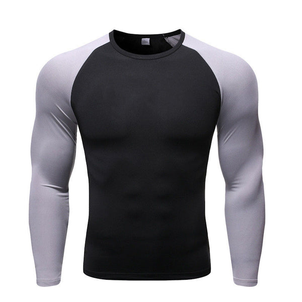 ONVTTO - Men's Compression High Elasticity Breathable Fitness Training Running Top