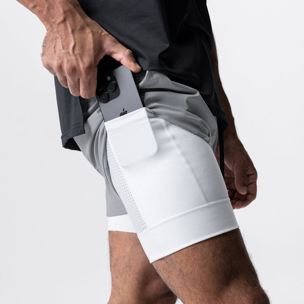 ONVTTO - Men's 2-in-1 Running Shorts for Fitness Training, Quick-Dry with Phone Pocket