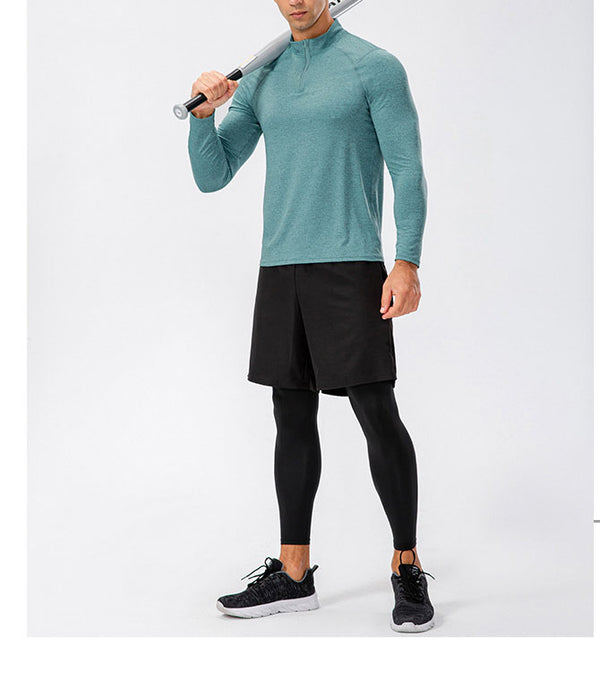 ONVTTO - Men's 1/4 zip fitness quick-dry running training top