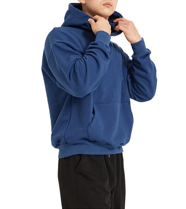 ONVTTO - Men's Solid Color Sporty Warm Casual Hoodie