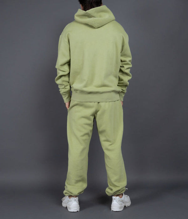 ONVTTO - Unisex Thickened Fleece Hoodie and Pants Set in Solid Color