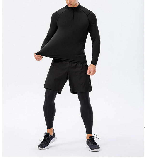 ONVTTO - Men's 1/4 zip fitness quick-dry running training top