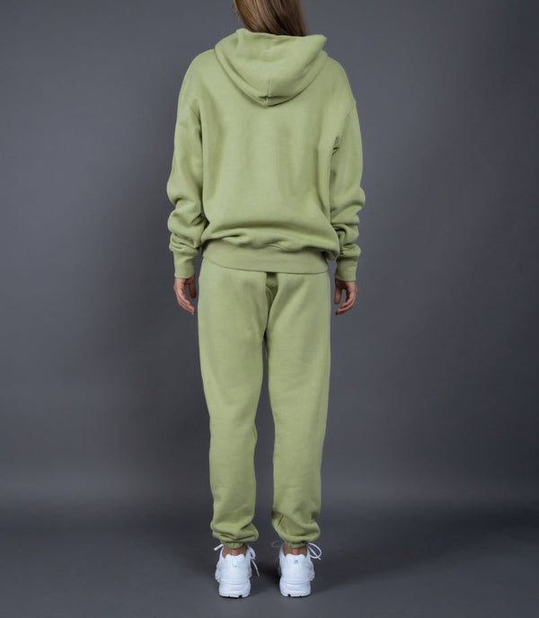 ONVTTO - Unisex Thickened Fleece Hoodie and Pants Set in Solid Color