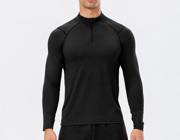 ONVTTO - Men's 1/4 zip fitness quick-dry running training top