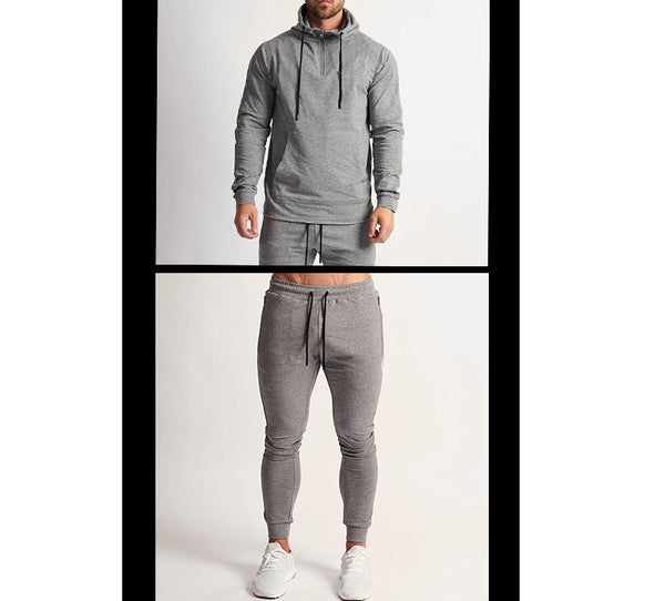 ONVTTO - Men's Set of Casual Sports Fitness Hoodie and Pants