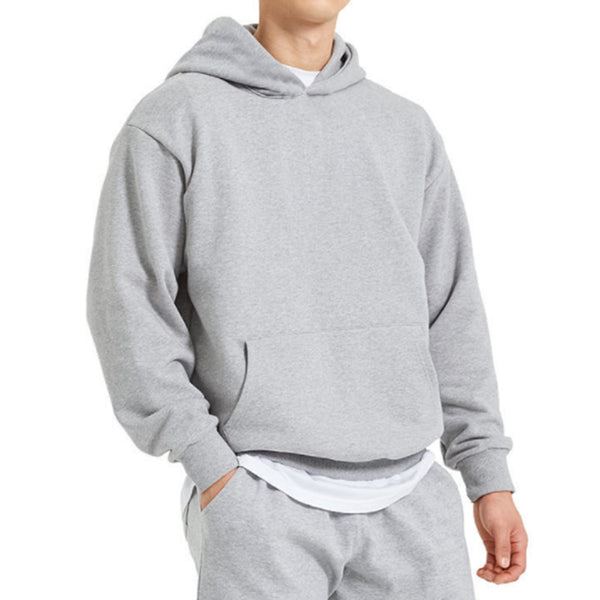 ONVTTO - Men's Solid Color Sporty Warm Casual Hoodie