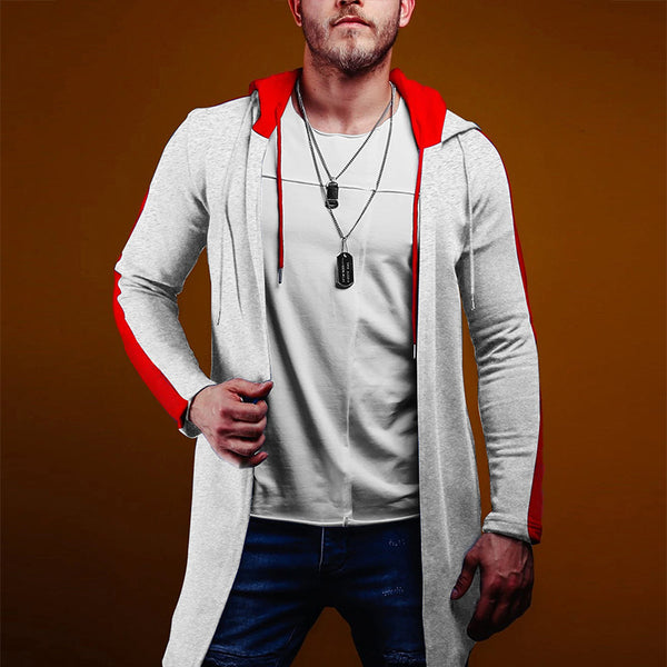 ONVTTO - Men's Side Pocket Casual Zip-Up Hoodie Sweater