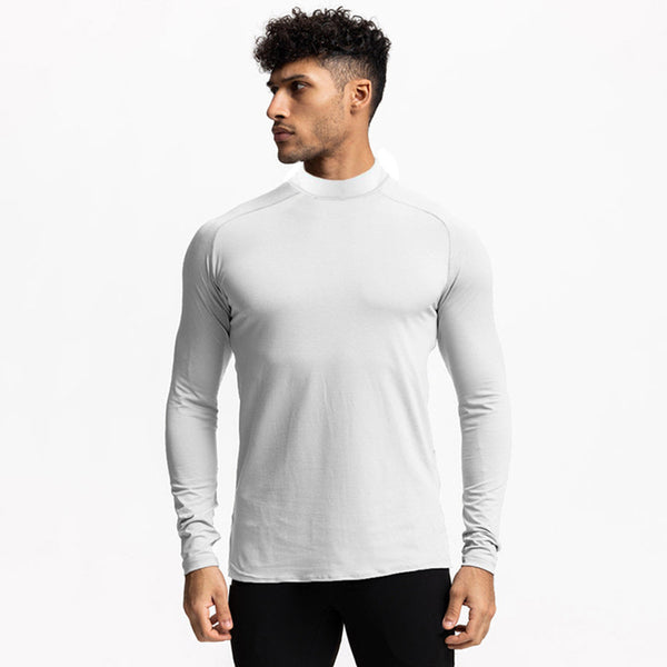 ONVTTO - Men's Mock Neck Fitness Compression Long Sleeve