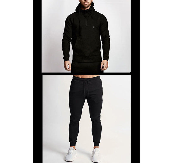 ONVTTO - Men's Set of Casual Sports Fitness Hoodie and Pants