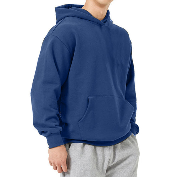 ONVTTO - Men's Solid Color Sporty Warm Casual Hoodie