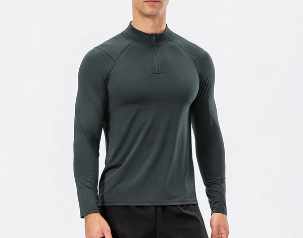 ONVTTO - Men's 1/4 zip fitness quick-dry running training top