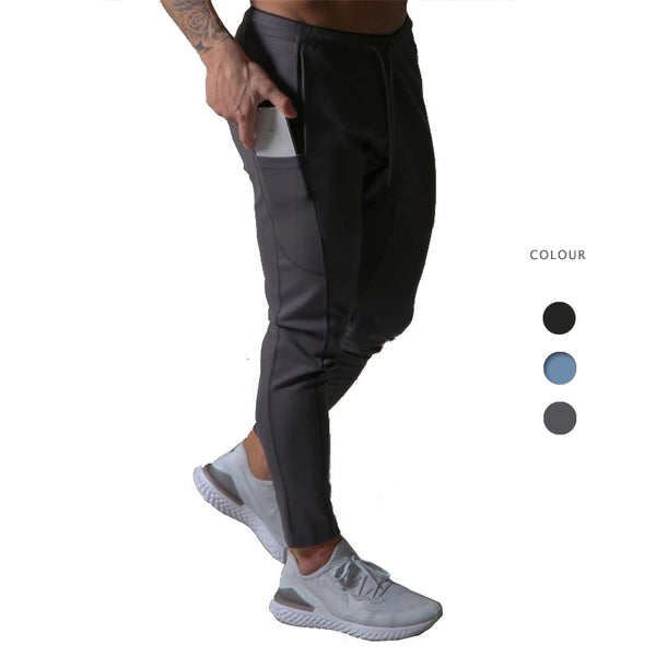 ONVTTO - Men's Running Cotton Slim Fit Jogger Pants with Zipper Casual Sweatpants