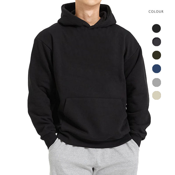 ONVTTO - Men's Solid Color Sporty Warm Casual Hoodie