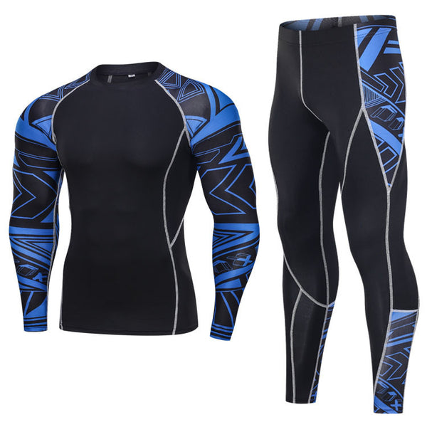 Onvtto - Fighting Men's Compression Sportswear long set 2pcs